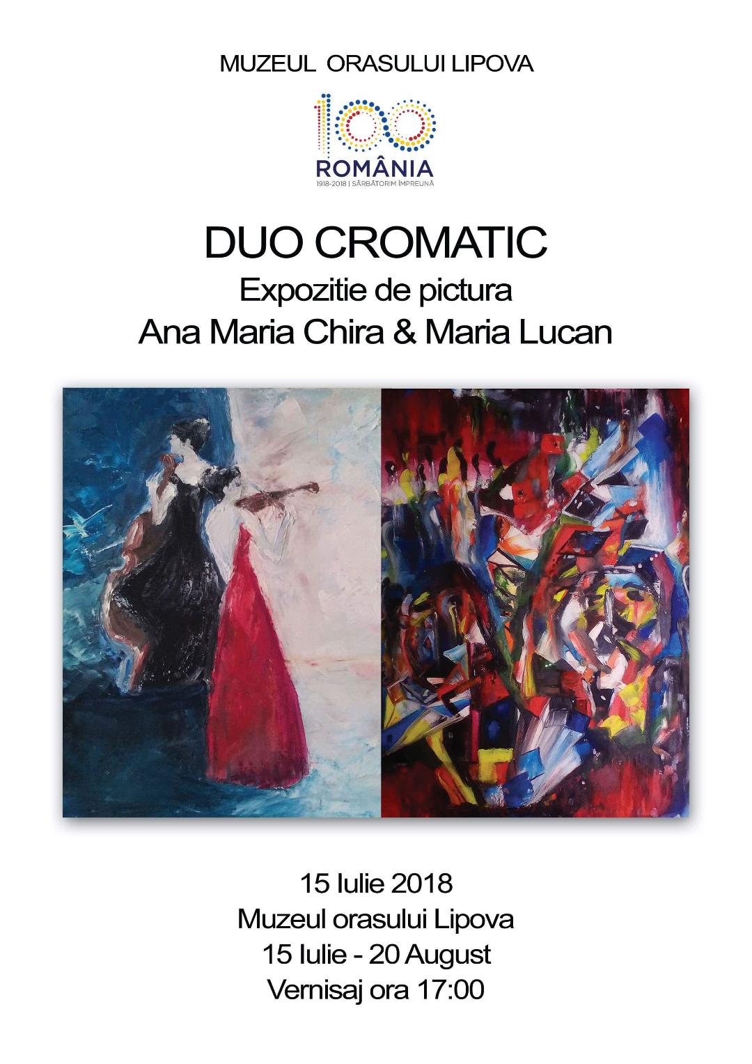 ”DUO CROMATIC” - EXPOZIȚIE DE PICTURĂ LA MUZEUL ORAȘULUI LIPOVA